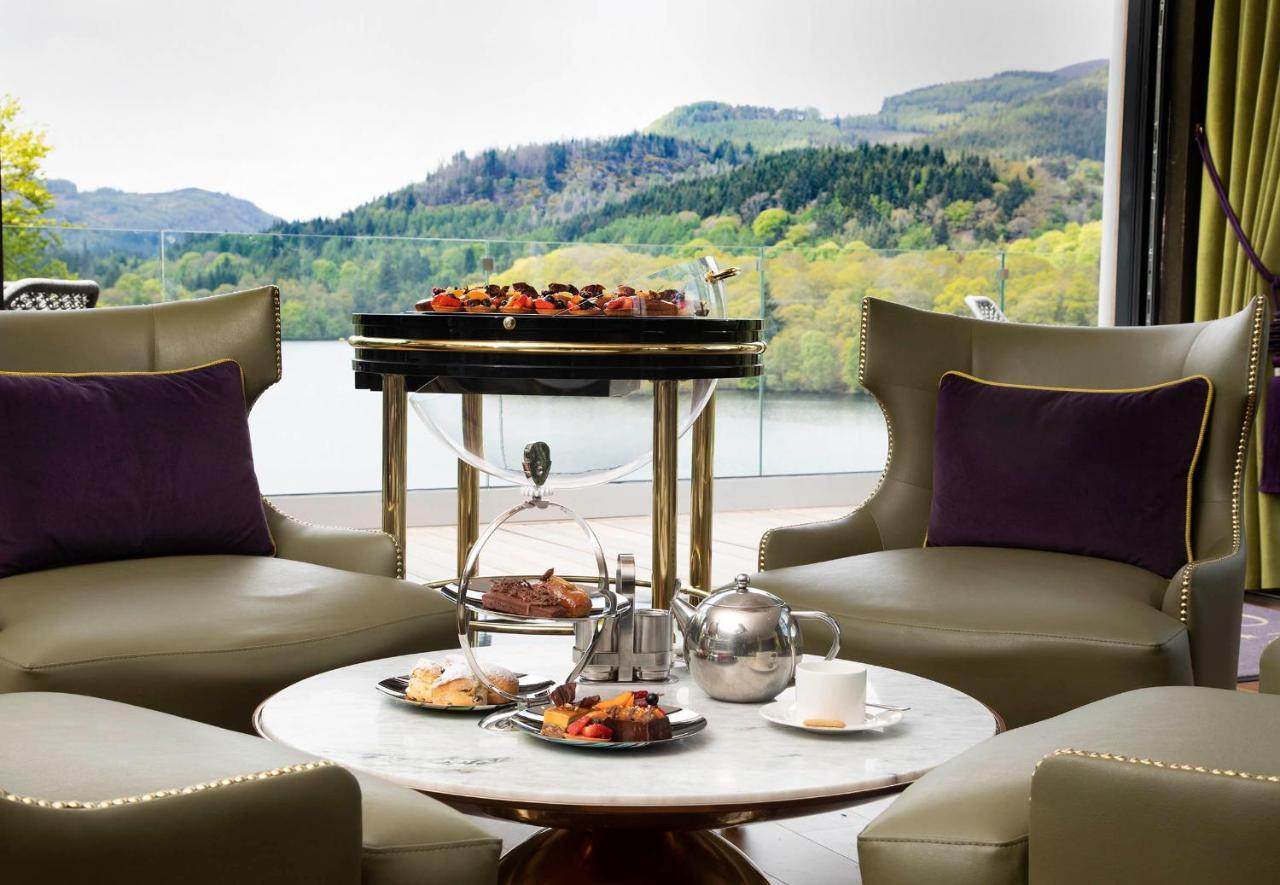 Fonab Castle Hotel Pitlochry Esterno foto Afternoon tea at the InterContinental Loch Lomond